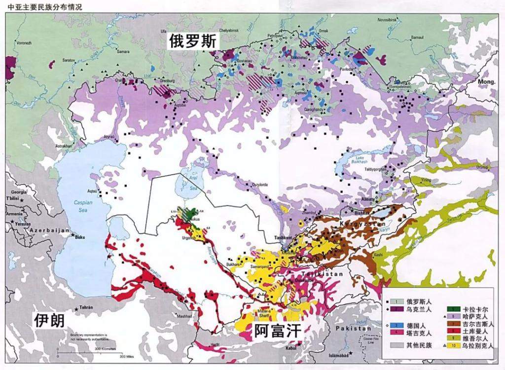 中亚这盆地为何片片飞地?